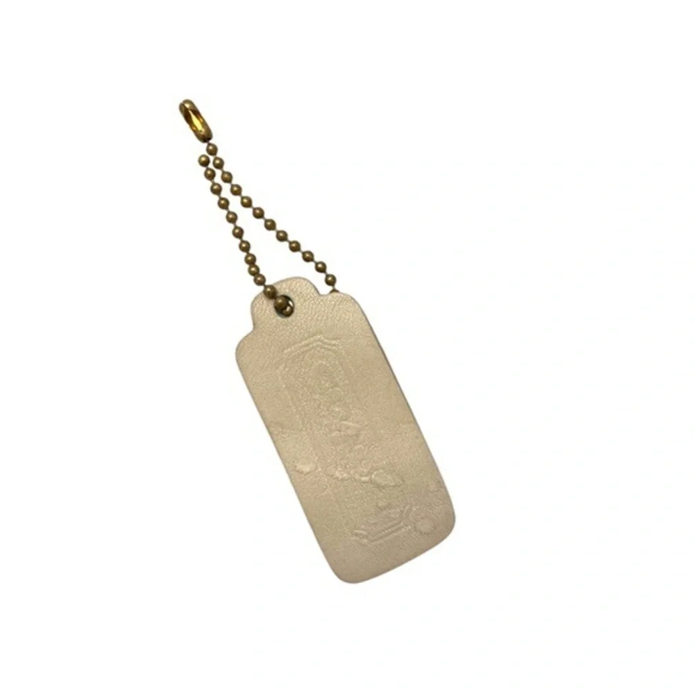 Coach leatherware vintage cream or bone one sided replacement hangtag hangtag